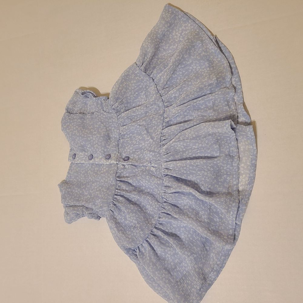 2pc CARTER'S BLUE DRESS SET - 0-3M - Picture 3 of 10